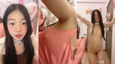 【猪猪女孩】校花为了赚钱拼了，喊来舔狗干她，穿上白丝舔脚，无套内射极品反差 (3)